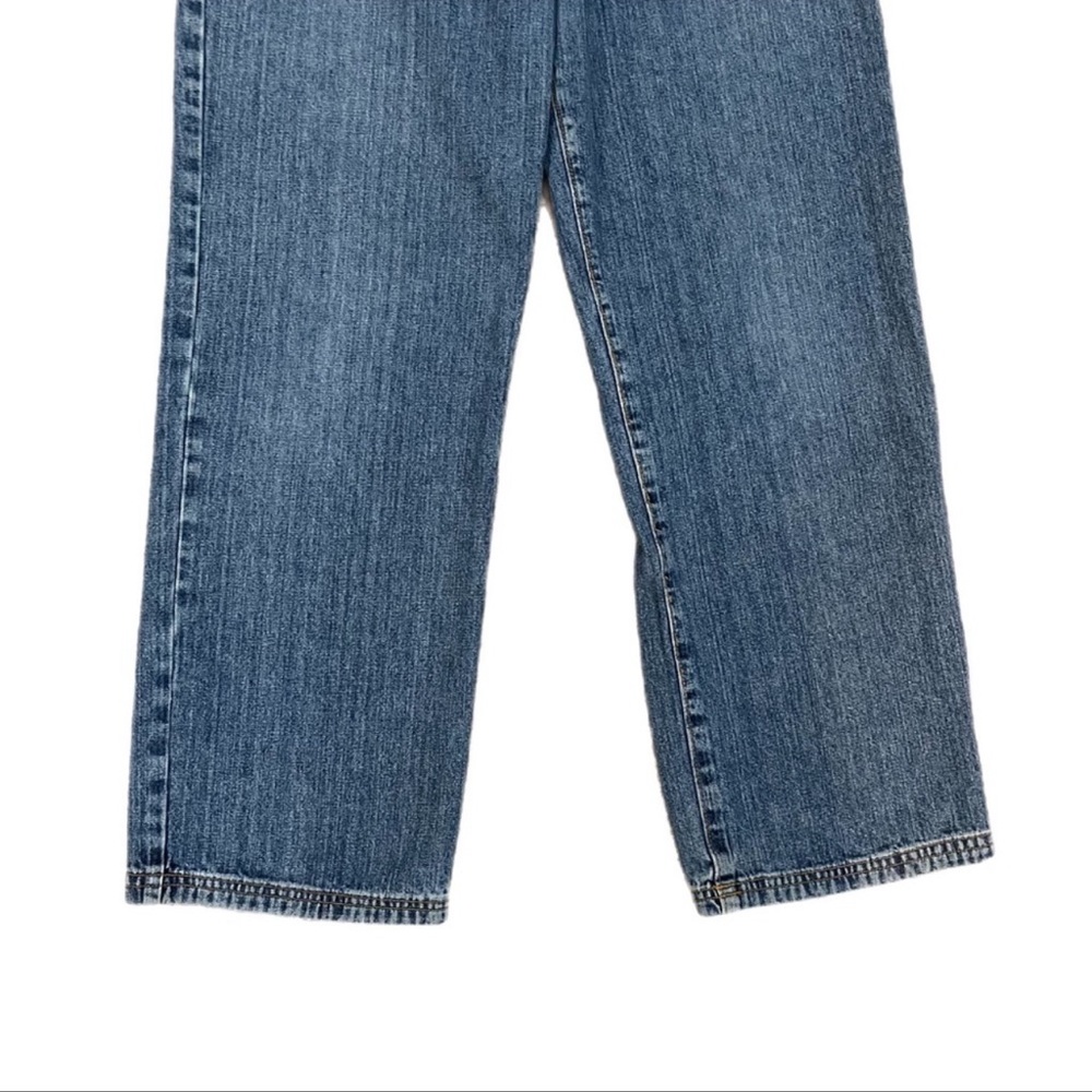 Vintage Calvin Klein Button Front Stovepipe Jean 11 Medium Stone Blue - Picture 3 of 14